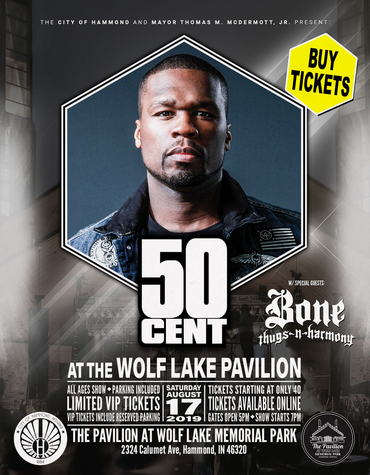 Get 50 CENT Tickets Now!